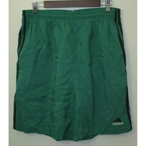 adidas Shorts Vtg Adidas Green Mens Nylon Athletic Shorts L 9s